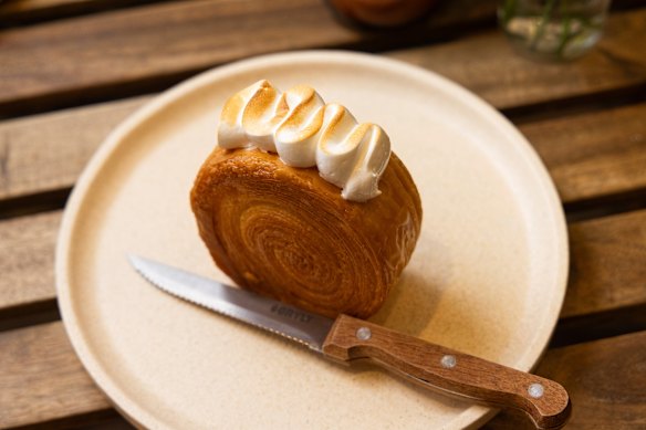 Calle’s lemon meringue croissant wheel.
