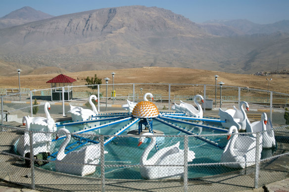 A deserted amusement-park ride in Kurdistan, snapped by Susan Meiselas: one of the images in Magnum’s Square Print Sale this year.