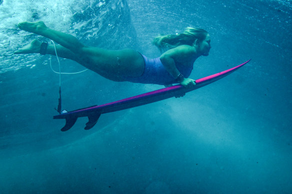 Felicity Palmateer puts in the hours for a Hawaiian winter at home in Margarets River.