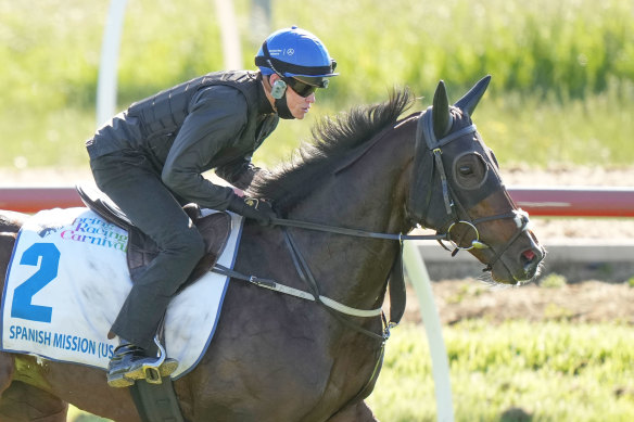 Craig Williams worked Spanish Mission at Werribee on Sunday morning.