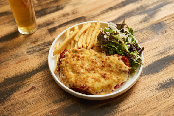 Moon Dog’s chicken parma.