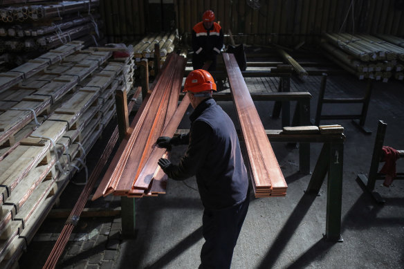 Copper is known as a bellwether for economic conditions and its price has fallen recently as interest rate tightening increases fears of a recession.