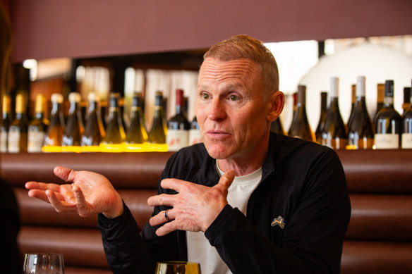 Willing Property founder Tim Willing at his coffee shop in Mt Lawley.