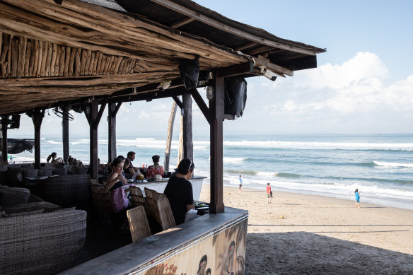 A beach side bar in Canggu, Bali.