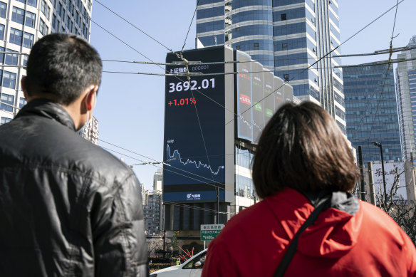 China’s stock markets had been trading at record levels last month before the sell-off started and wiped off more than $1.7 trillion of value.