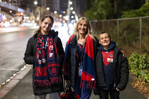 Bukurie Nazifovski and her family had to allow for an extra hour to make the game. 