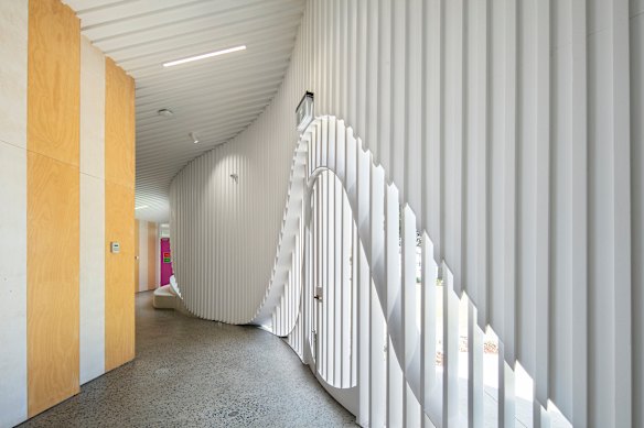 Music house shaped by sound waves
