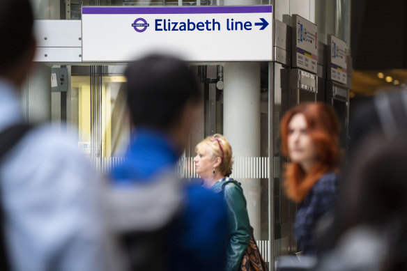 The Elizabeth Line in London.