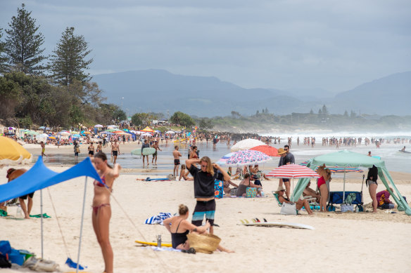 Interest in Byron Bay holidays has slowed. 