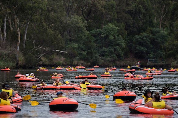 Hope floats: Inflatable Regatta gets relaunch as storm looms