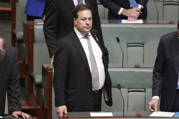 Former Liberal MP Jason Falinski. “I don’t think we should just reconcile with the Nats just because it looks better.”