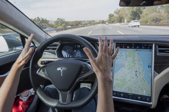 Telsa\'s Model S car has an autopilot feature, which is a step towards autonomous or self-driving cars.