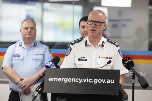 Emergency Management Victoria Commissioner Rick Nugent warned Victorians to be prepared for major storms.