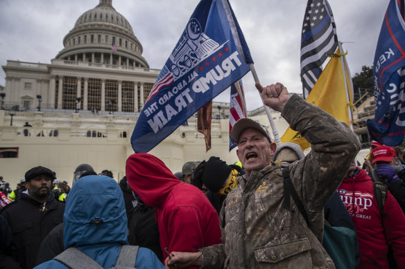 Justice Thomas’ wife, Ginni Thomas, urged the overturning of the election, a demand made also by those who stormed the  US Capitol last year.