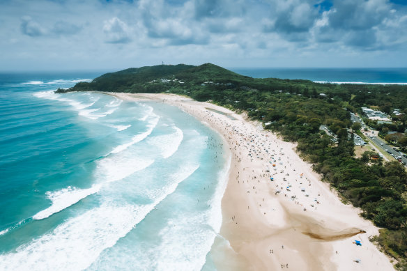 Byron Bay’s property market has fallen back from its peak.