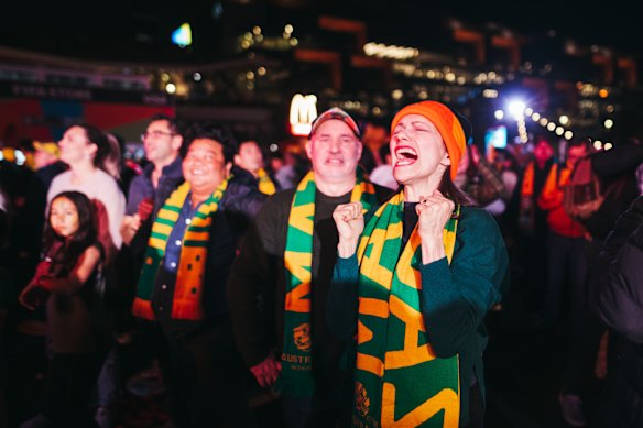 Matilda fans celebrate.