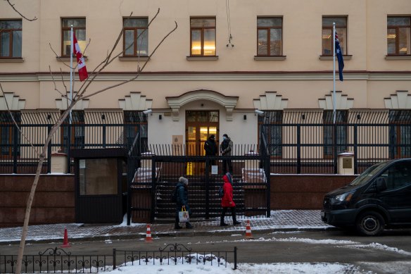 Australia’s embassy was co-located with Canada’s in Kyiv before the Russian invasion.
