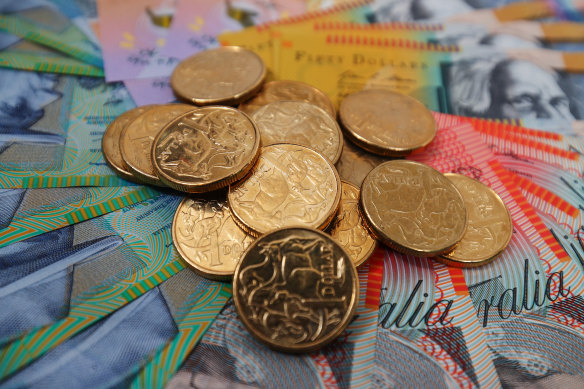 The value of the Australian dollar jumped to around 65 US cents.