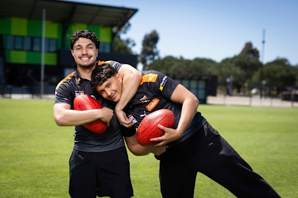 Hussien El Achkar and Adam Sweid are expected to be selected in next week’s AFL draft.