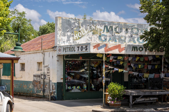 The site of the old Yackandandah petrol station, which is now a shop. 