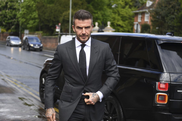 Soccer star David Beckham was recruited to spray F45 on fitness enthusiasts.