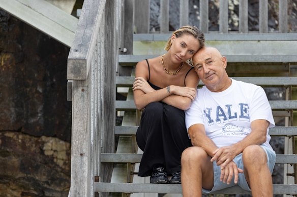 Isabella with her dad, Walter Mikac: “We have the same sense of humour, the same eyebrows, the same taste in music,” she says.