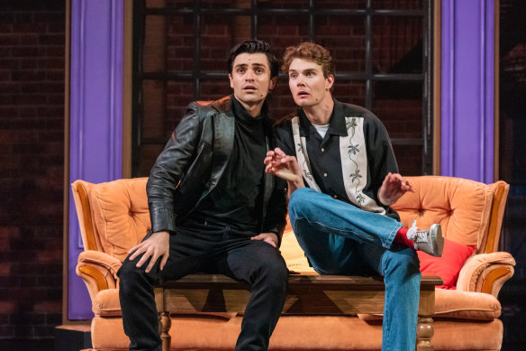 Conor Putland and Maverick Newman in Friends! The Musical Parody.