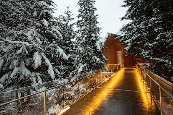 The entrance to the Audain Art Museum at Whistler.