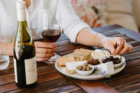 Grazing plate at Vinifera – order some wine to go.