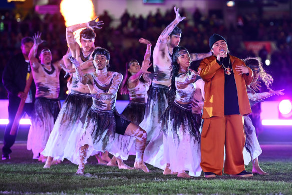 Indigenous performances lit up the MCG.