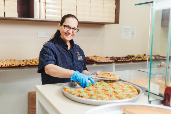 Rasha Almaanawe, owner of King of Sweets at her shop on Haldon Street, Lakemba.