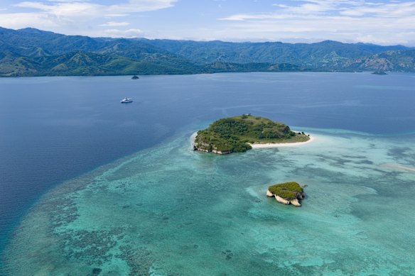 The Paspaley Pearl at 17 Islands National Park.