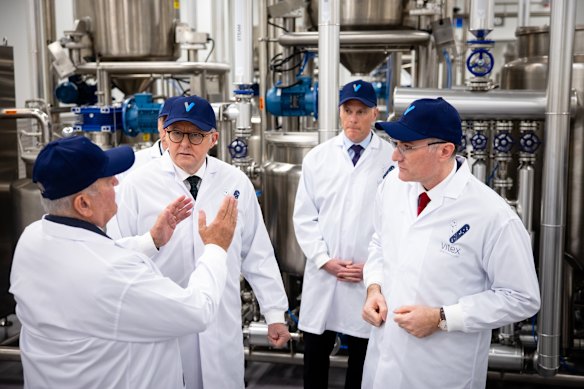 Inside the Vitex plant.