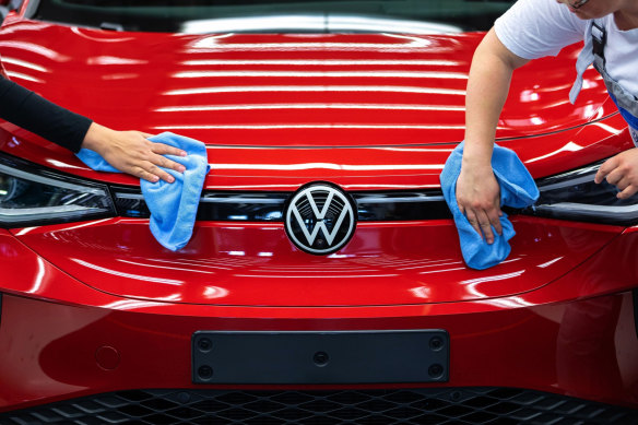 Volkswagen and other traditional auto powerhouses are under threat.