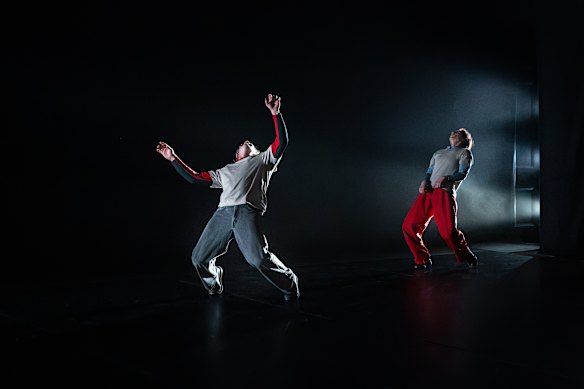 The casual exchanges in R.A.I.N make the choreography seem negotiated live.