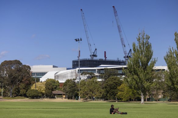 Percy Treyvaud Memorial Park in Chadstone, one of 10 Melbourne suburbs targeted for housing growth.