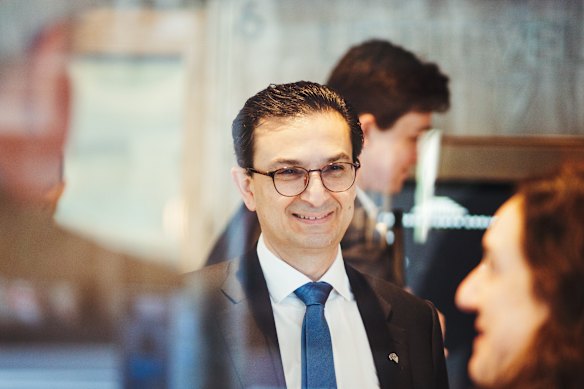 Surgeon Munjed Al Muderis pictured during his defamation case in 2023.