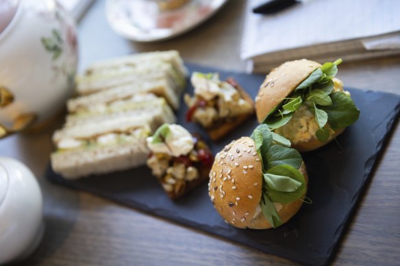 The high tea spread at Mercury in Melbourne Museum.