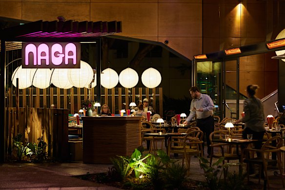 Naga Thai fits right in at South Bank, where it has taken over the premises previously occupied by Aquataine.