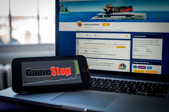 The price of GameStop shares has been extremely volatile.