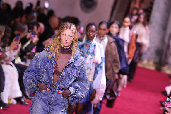 The Zimmermann show at Paris Fashion Week in March. Sisters Nicky and Simone Zimmermann’s last show at Australian Fashion Week was in 2013.