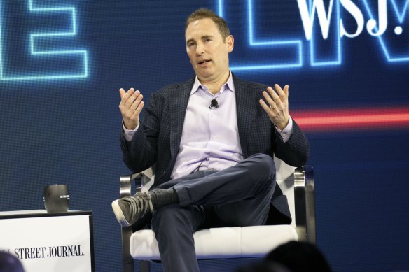 Amazon CEO Andy Jassy’s $US213m million compensation package that was 6474 times that of the company’s median employee. Nearly all of it came from a stock grant.