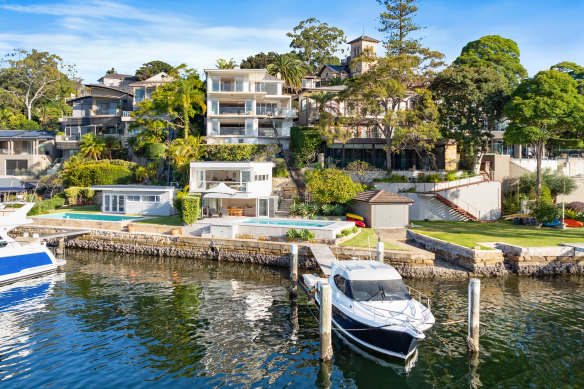 The Cremorne waterfront home of Nicola and Emilio Gonzalez set a suburb record in 2005 when it last sold for $7.9 million.