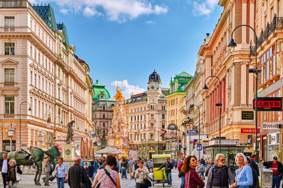 On the street in Vienna, Austria.