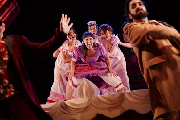 Bloomshed’s Pride and Prejudice offers a slick period parody full of brilliantly executed comic scenes.