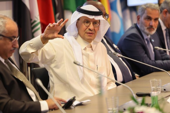 Saudi Arabia’s Energy Minister Abdulaziz bin Salman has defended oil production cuts, saying higher prices are needed to foster global investment in new projects.