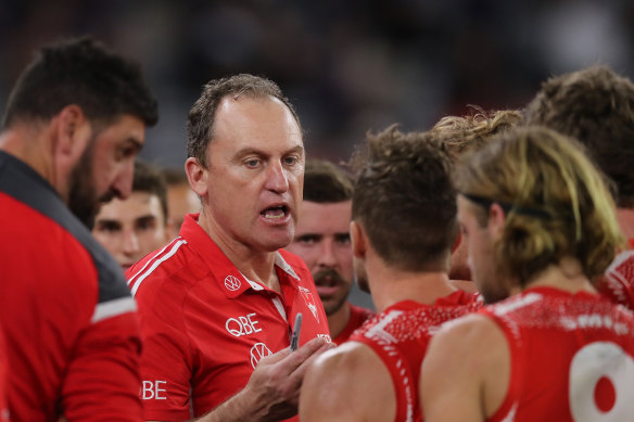 John Longmire is hopeful that the unique nature of hub life will be a long-term benefit to his young Swans list.