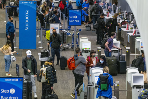 Sunday was the busiest day for air travel in the US since the start of the pandemic.