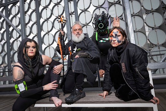 What will Melbourne look like in 2050? Troy Innocent’s (second from left) Reworlding Naarm lets you decide.