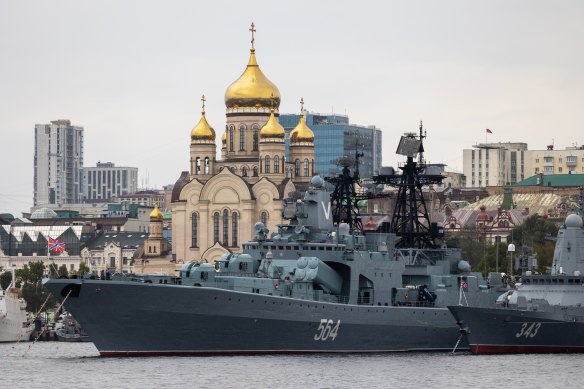 Russia’s Pacific Fleet in Vladivostok. 